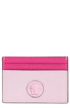 Versace Medusa Leather Card Case In Fuxia Light Pink  Gold