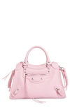 BALENCIAGA SMALL NEO CLASSIC CITY LEATHER TOP HANDLE BAG,63852111R5Y