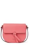 Kate Spade Knott Medium Leather Saddle Bag In Orchid