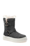 Jslides Nelly Water Resistant Faux Fur Boot In Dk Grey Suede Dgsw5