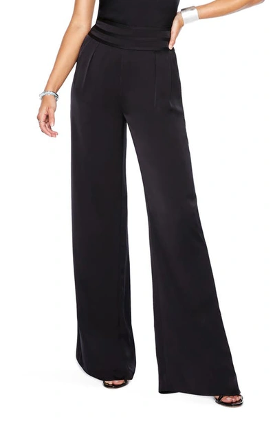 Ramy Brook Wide Leg Silk Trousers In Black