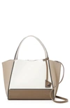 Botkier Bite Size Soho Leather Tote In Cream Combo