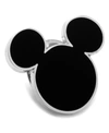 Cufflinks, Inc Disney Black Mickey Mouse Silhouette Lapel Pin In Black