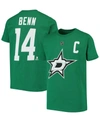 OUTERSTUFF BIG BOYS AND GIRLS JAMIE BENN KELLY GREEN DALLAS STARS NAME AND NUMBER T-SHIRT