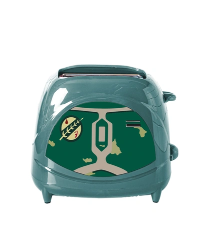 Uncanny Brands Boba Fett Two-slice Toaster In Green/brown