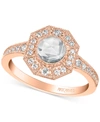 ART CARVED ART CARVED DIAMOND ROSE-CUT HALO ENGAGEMENT RING (3/4 CT. T.W.) IN 14K WHITE, YELLOW OR ROSE GOLD