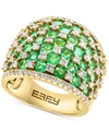 EFFY COLLECTION EFFY EMERALD (3-3/4 CT. T.W.) & DIAMOND (1-1/5 CT. T.W.) STATEMENT RING IN 14K GOLD