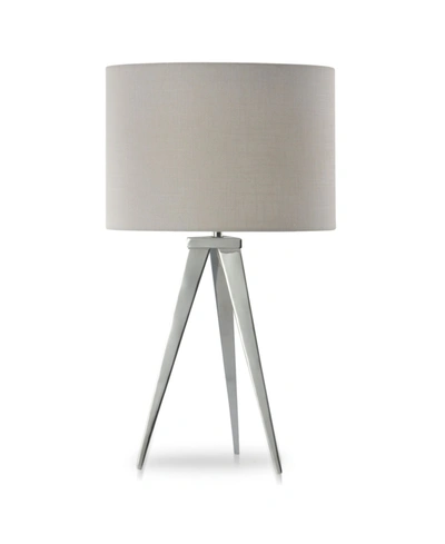 Stylecraft Leo Metal Tripod Table Lamp In Off White
