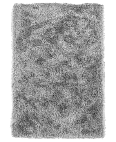 Macy's Fine Rug Gallery Fia 8' X 10' Shag Area Rug In Silver