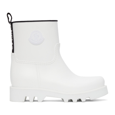 Moncler - Chelsea Ginette Ankle Boots In Weiss