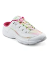 Easy Spirit Women's Romy Mule Walking Sneakers Women's Shoes In White/watercolor Tie Dye - Leather/tex