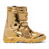 JUNYA WATANABE GOLD ZEBEC EDITION OIL RESISTANT ANKLE BOOTS