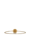 SAINT LAURENT CONEFLOWER CHAIN BELT LIGHT BRONZE