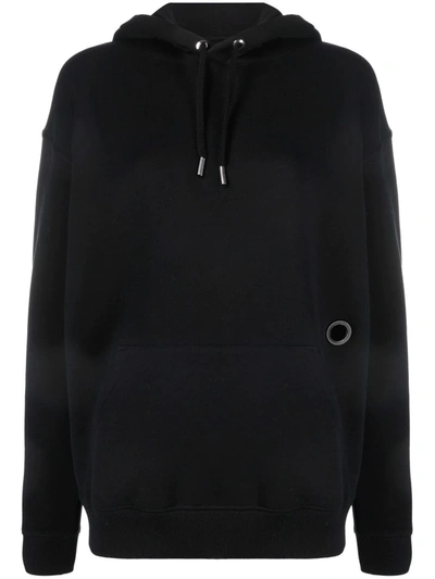 Givenchy Scarf-detail Cotton Hoodie In Black