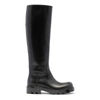 Bottega Veneta Leather Lug Knee-high Flatform Boots 55 In Black