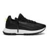 GIVENCHY BLACK PERFORATED LEATHER SPECTRE RUNNER ZIP LOW trainers