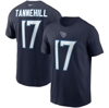 Nike Men's Ryan Tannehill Navy Tennessee Titans Name And Number T-shirt In Navy