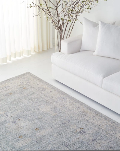 Ralph Lauren Laurel Power-loomed Rug, 9' X 12' In Dark Grey