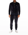 Robert Graham Dunster Cotton Blend Velour Jacket In Navy
