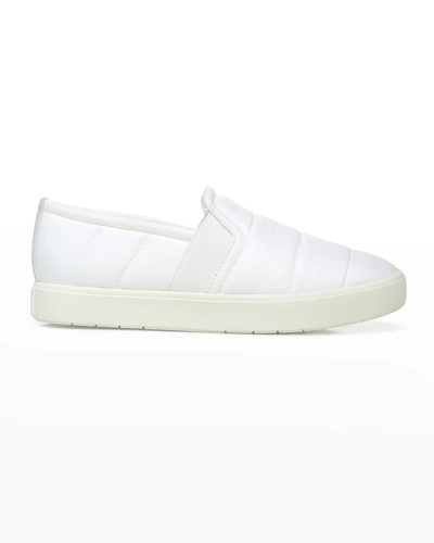 Vince Blair Quilted Nylon Sneakers In Off White