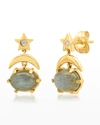 Andrea Fohrman Mini Cosmo Drop Earrings With Labradorite