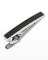 CUFFLINKS, INC MEN'S BLACK CARBON FIBER STAINLESS STEEL TIE CLIP,PROD248440017