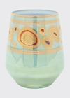 Vietri Regalia Aqua Stemless Wine Glass
