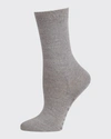 Falke City Soft Wool-blend Socks In Lightgrey Melange