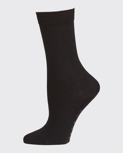 Falke City Soft Wool-blend Socks In Black