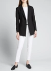Theory Etiennette B Good Wool Suit Jacket In Wisteria