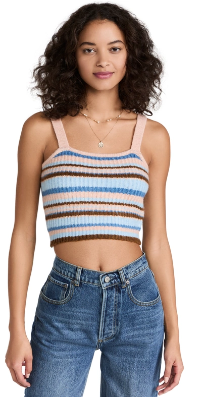 English Factory Stripe Knit Tank Top In Multi