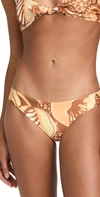 Mara Hoffman Zoa Printed Recycled Bikini Briefs In Yellow Multi