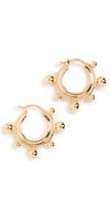 Missoma Gold-plated Sphere Hoop Earrings In Gold