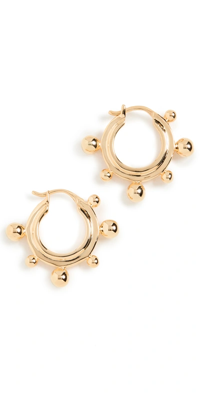 Missoma Gold-plated Sphere Hoop Earrings