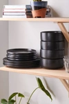 Urban Outfitters Stone Lava Speckled 12-piece Dining Set In Black