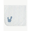 BONNIE MOB BLUE BABY BUNNIES ORGANIC-COTTON BLANKET 75CM X 72CM 1 SIZE