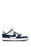 Nike Kids' Court Borough Low 2 Sneaker In White/ Blue Void