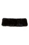 Ugg Faux Fur Headband In Black
