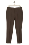 Haggar Premium Comfort Dress Pant Slim Fit In Dark Choc