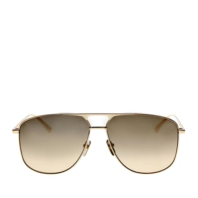 Gucci Metal Pilot Sunglasses, Gold In .