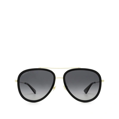 Gucci Gg0062s Gold Female Sunglasses In Black
