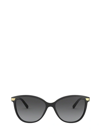 Burberry Grey-black Gradient Cat Eye Ladies Sunglasses Be4216 3001t3 57 In Black,grey