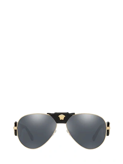 Versace Eyewear Baroque Pilot Sunglasses In .