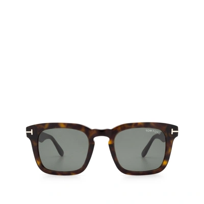 Tom Ford Ft0751 Dark Havana Male Sunglasses In Smoke