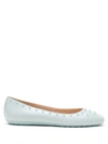 Tod's Xxw71a0y311bsst021 T021 Cloud Furs & Skins->calf Leather In Blue