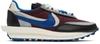 NIKE BURGUNDY SACAI & UNDERCOVER EDITION LDWAFFLE SNEAKERS