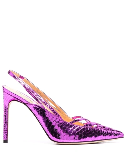 Giannico Pointed 110mm Heeled Pumps In Multicolour