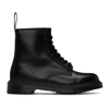 DR. MARTENS' BLACK 1460 MONO SMOOTH LEATHER BOOTS