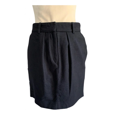 Pre-owned Isabel Marant Étoile Wool Mini Skirt In Black