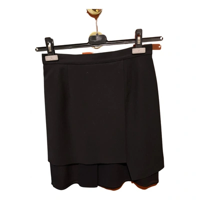 Pre-owned Aspesi Mini Skirt In Black